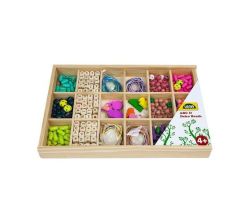 Wooden Beads Arts & Crafts Jewellery Set: Abc And Deco 315+ Pieces