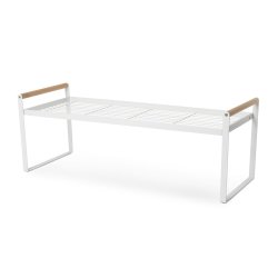 Shelf W wooden Handles White