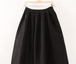 Aomei Long Maxi Women Summer Skirts - 118CM Black M