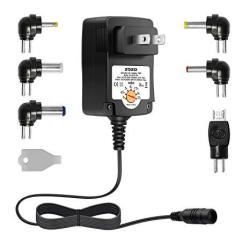 Universal Ac Adapter Zozo 12W 3V 4.5V 5V 6V 7.5V 9V 12V Regulated Multi Voltage Switching Replacement Power Supply For Household Electronics Routers Speakers