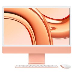 Build 2023 Apple IMac 24-INCH M3 8-CORE Cpu 10-CORE Gpu 4.5K Retina 24GB Unified RAM 512GB - New 1 Year Apple Warranty - Orange
