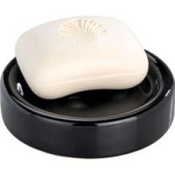 Wenko Polaris Range Ceramic Soap Dish Black