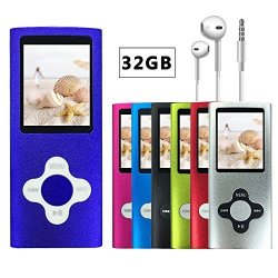 Volger Digital 32 Gb Portable Ultra-thin MP3 MP4 Player Lcd Display Music Player Video Player Media Player Voice Recording Player For Laptop Computer For