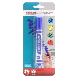 Whiteboard Marker Bullet Tip - Carded - Blue