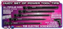 Hudy Power Tool Tip Set 2.0 2.5 3.00MM + 4.0 5.8 Phillips