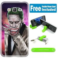 Ashely Cases For Samsung Galaxy J7 2016 Cover Case Skin With Flexible Phone Stand - Suicide Squad Joker Handmouth