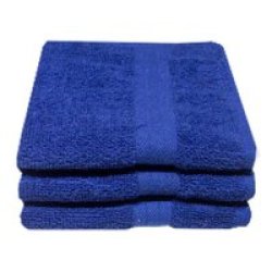 Recycled Ocean& 39 S Yarn Guest Towels 380GSM 33X050CMS Royal 03 Pack