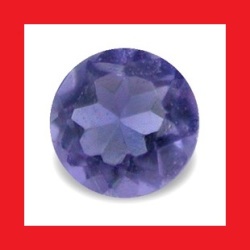 Iolite - Tanzanite Blue Purple Round Cut - 0.130cts