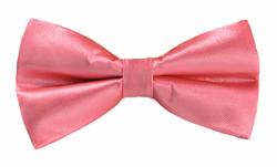 Hot Pink Mens Pre-tied Adjustable Length Bow Tie Formal Tuxedo Solid Color