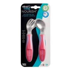 Nourish Growing Up Angled Cutlery Supplied Colour May Vary