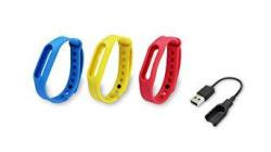 Skywin Replacement Go-tcha Charging Cable And Colored Wristbands - Red Blue And Yellow Bands For Go-tcha Pokemon Go Plus Accessory