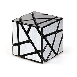 Cuberspeed Fangcun Ghost 3X3 Black Magic Cube 3X3 Ghost 3X3X3 Speed Cube Silver Sticker