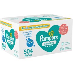 Pampers Baby Wipes Sensitive 9'S - 9X56