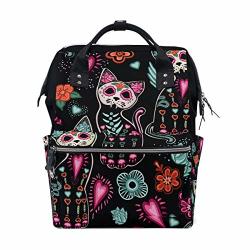 Baby Diaper Nappy Bag Travel Backpack Mommy Bag Halloween Cats Colorful Flowers For Mom Dad M By Top Carpenter