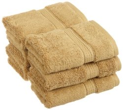 Superior 900 GSM Luxury Bathroom Face Towels Made Of 100% Premium Long-staple Combed Cotton Set Of 6 Hotel & Spa Quality Washcloths - Toast 13" X 13" Each