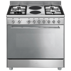 Smeg 90CM Concert Gas electric Cooker - Stainless Steel SSA92MAX9