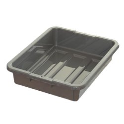 21-1 4" L X 17-1 4" W X 7" H Gray Divided Plastic Bus Box Container Lids Sold Separate 3 Containers