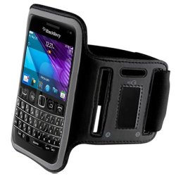 Black Workout Armband Case Cover For Blackberry Bold 9790 With Free Cellphone Pouch