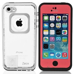 Iphone 5C Case Zeox Iphone 5C Waterproof Shockproof Dirtproof Snowproof Protection Case Cover For Apple Iphone 5C - Pink