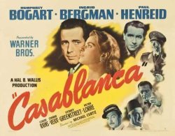 Casablanca Poster Movie 1942 Style J 27 X 40 Inches - 69CM X 102CM Humphrey Bogart Ingrid Bergman Paul Henreid Claude Rains Peter Lorre Sydney Greenstreet Conrad Veidt