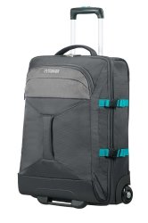 American Tourister Road Quest Duffle With Wheels Grey turquoise