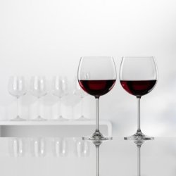 Bohemia Clara Burgundy Wine Glasses 570ML Box Of 6