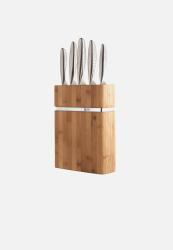 Forme Knife Block 5 Piece Set - Stainless Steel