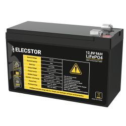 Elecstor 12V 9A LIFEPO4 Battery 3000 Cycles