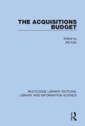 The Acquisitions Budget Hardcover