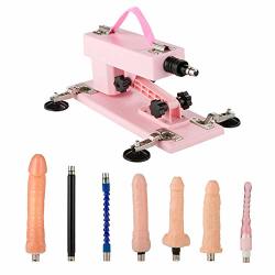 Y-Not Automatic Love Sex Machine Fast Pumping & Thrusting Multispeed Telescopic Free Dildo Retractable Masturbation Toy For Women & Men With 7 Attachments