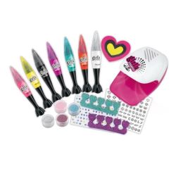 Diy Nail Art manicure Kit With Dryer For Girls Nail Glam Saloon
