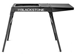 Blackstone Universal Griddle Stand With Adjustable Leg And Side Shelf - Made To Fit 17 Or 22 Propane Table Top Griddle Perfect Take Along