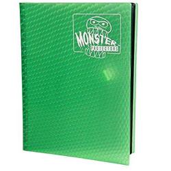 Monster Binder - 9 Pocket Trading Card Album - Holofoil Green - Holds 360 Yugioh Magic And Pokemon Cards