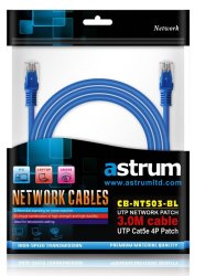 Astrum 3M CAT5E Network Patch Cable - 3 Meter