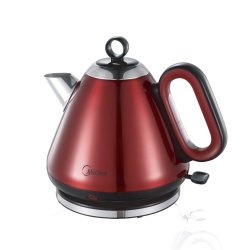 Midea - 1.7L Red Teapot Style Cordless Kettle - MK-17S26C2-RED