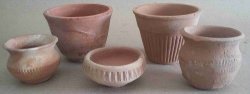 Terracotta Assorted Mini Pots Set Of 5