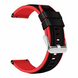 Coholl Fit For Huawei Watch GT Bands 46MM WATCH2 Pro honor Watch Magic Silicone Band samsung Galaxy Watch Active S4 GEAR S3 Soft Silicone Replacement Strap