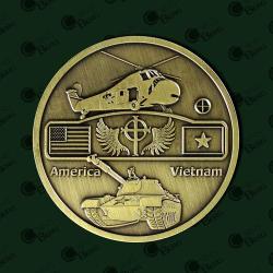 Us Army Vietnam War Tank Helicopter Honor Military Duty Courage Souvenir