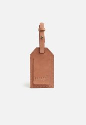 Escape Society Leather Luggage Tag - Dusty Pink