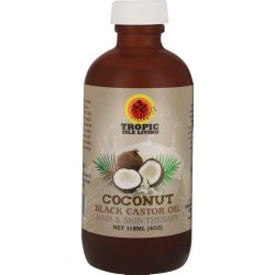 Tropic Isle Living Jamaican Black Castor Oil Coconut Hair Food