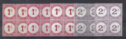Basutuland Postage Due 1933 1d X3 And 2d X2 All Listed Printings In Blocks Of 4 Unmounted Mint