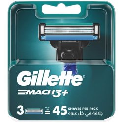 Gillette Mach 3 Plus Cartridge Set 3 Piece