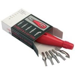 Lino Carving Tool Set - Handle With 5 Blades