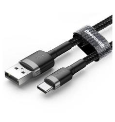 Baseus Usb-c To USB 3.0 Braided Nylon Fast Charging Cable 2M Black