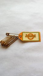 Antique Jewel Safety Pins Made In England
