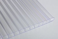 Polygal Falken Design FALKENACRYLIC-MW-CL-8MM 2424 MW-CL-8MM 2424 Multiwall Polycarbonate Sheet Greenhouse Cover 8MM 0.314" 24" X 24" - Clear Polycarbonate