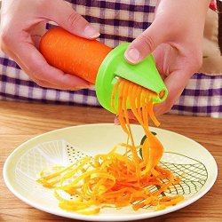 Vegetables Slicer Cutting Elevin Tm Kitchen Funnel Model Spiral Slicer Vegetable Shred Carrot Radish Cutter Green