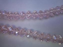 Pink Rondelle Crystal BEADS-35PC