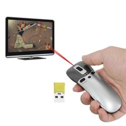 PR-05 2.4G Wireless 6D Gyroscope Fly Air Mouse Laser Pointer Pen Presenter For PC Laptop Teachi...