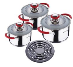 7pc Cookware Set- Red